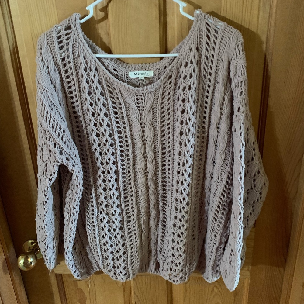Light Pink Layered Sweater